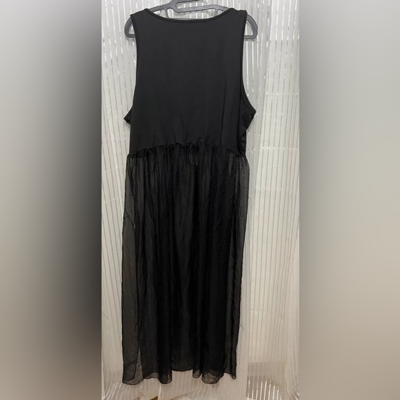 Black Cover-Up SZ: (3XL) Black with Mouth Red Tongue on Front NNT - Picture 2 of 4